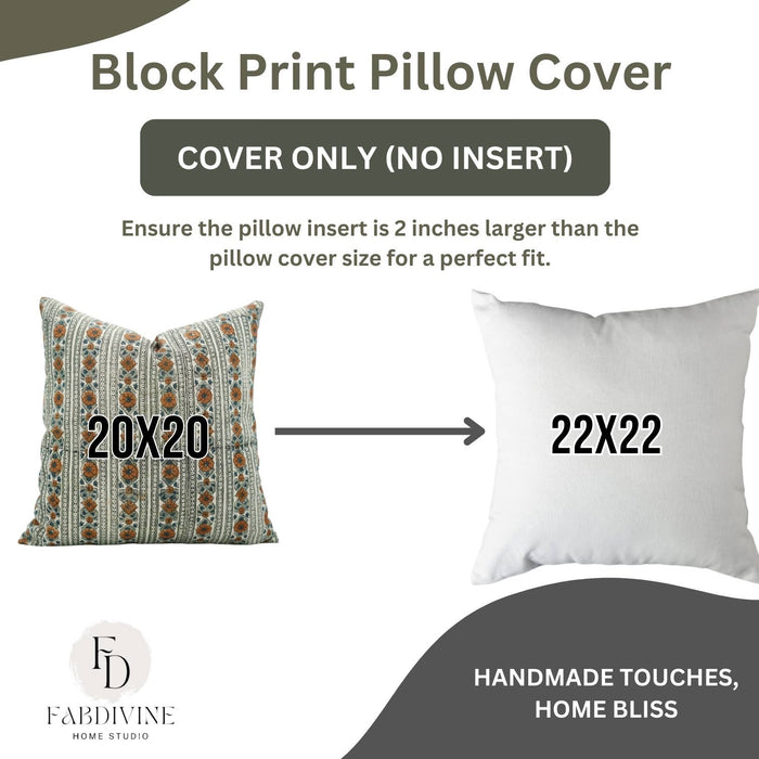 Home Decor Linen Blend Cushion Cover - Rakhi Flower: Linen Blend / One Side / 18X18