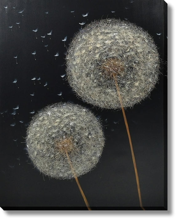 Silent Drift - 36" x 48" Framed Wall Art - Black