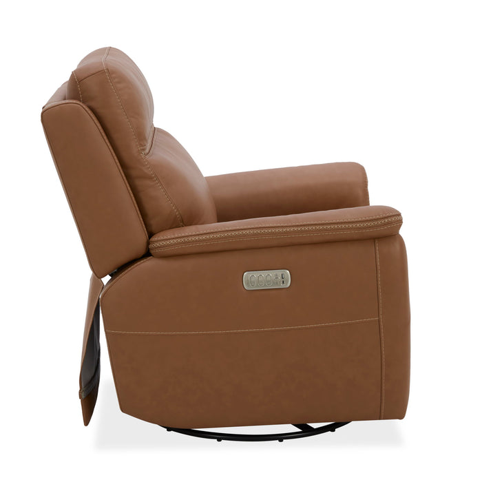 Sawyer - Swivel Glider With Power Headrest, Lumbar, Heat & Massage