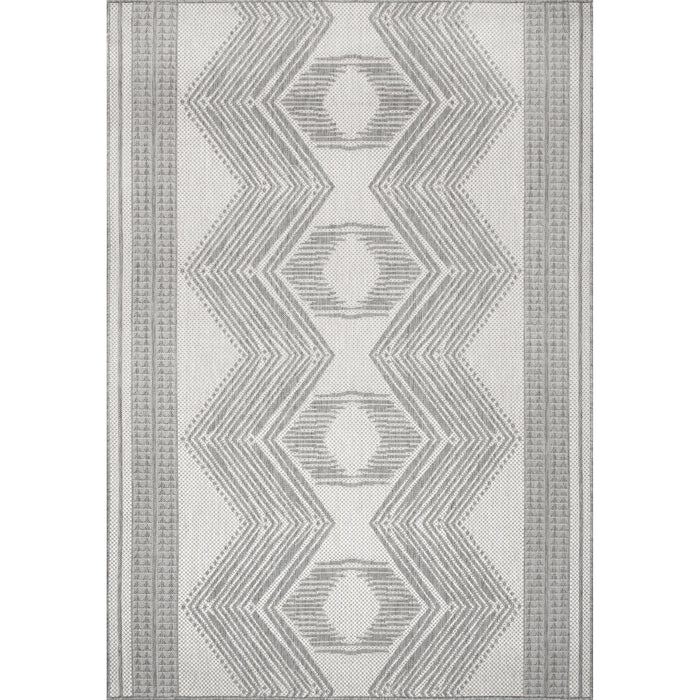 Ranya Tribal Indoor/Outdoor Area Rug: Light Brown / Runner / 2' x 8'