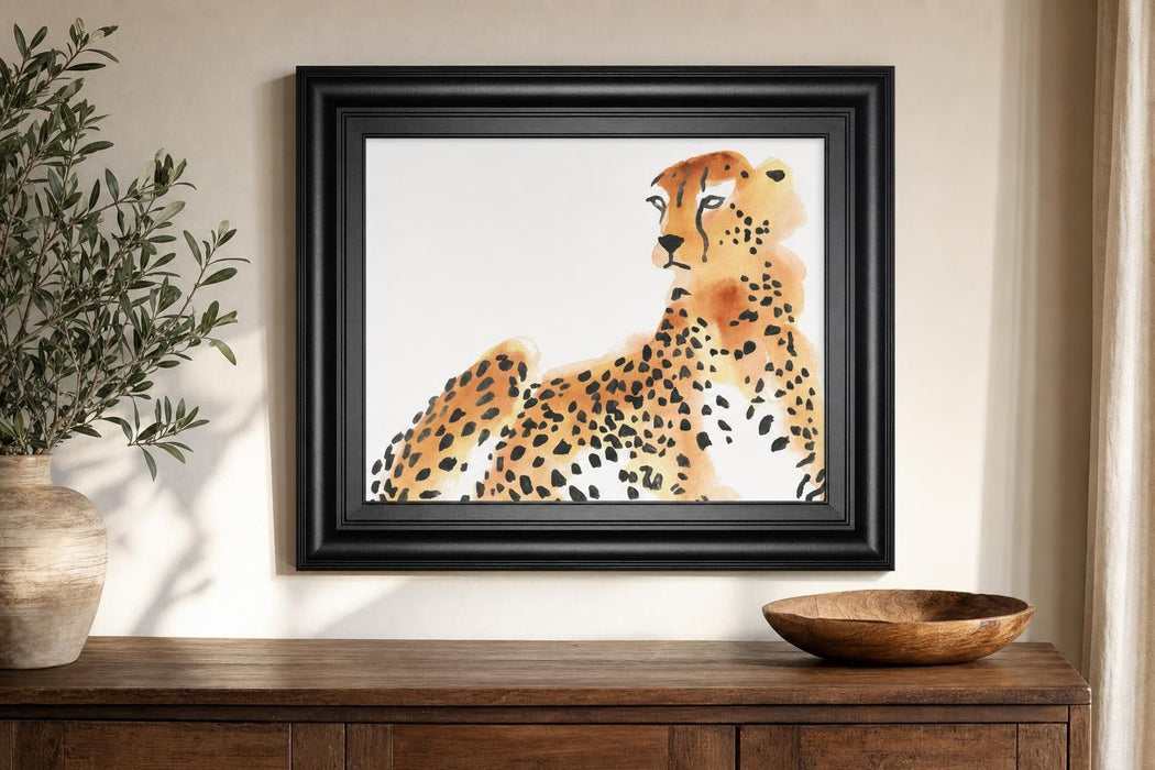 22x26 Majestic Cheetah I By June Erica Vess - Orange