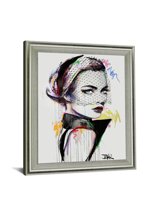 Veil Reverie - 28" x 34" Framed Wall Art - White