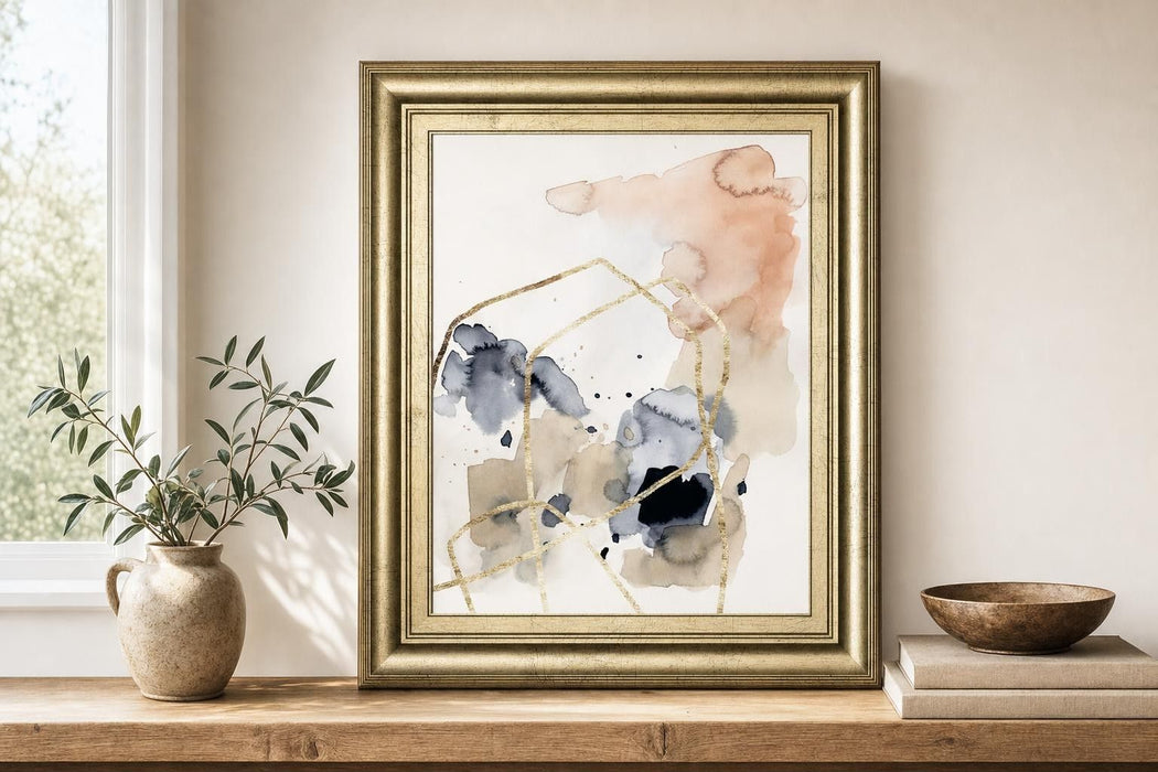 22x26 Syncopate I By Victoria Barnes - Beige