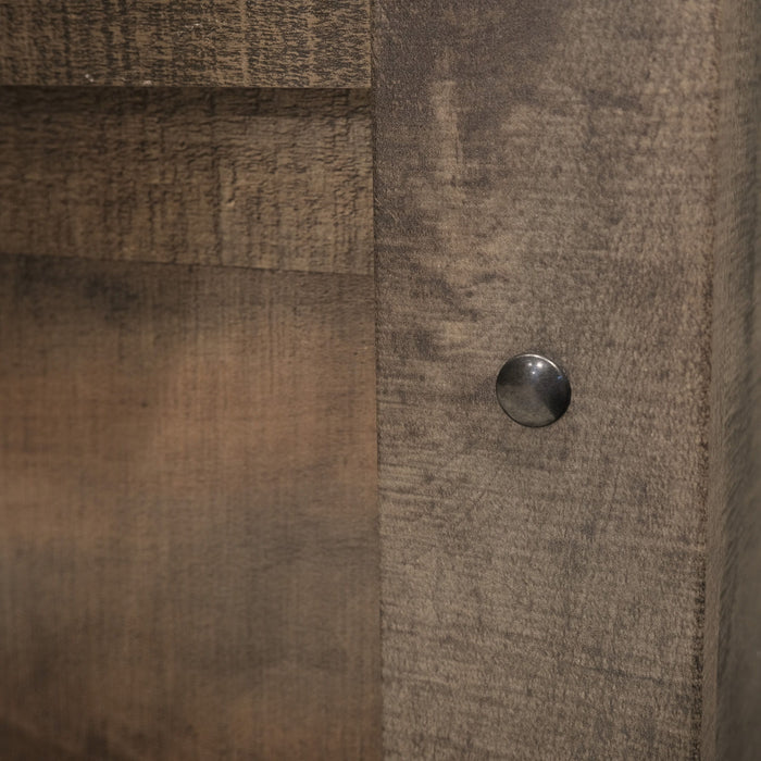 Peyton - Queen Bookcase Bed - Penny Brown