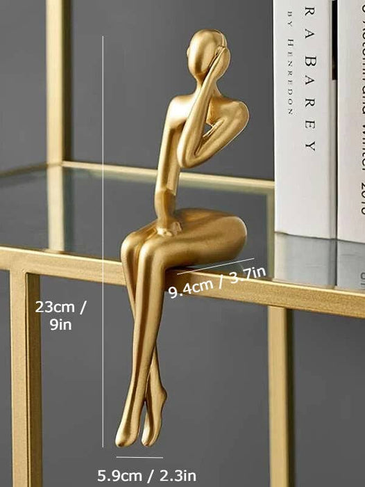 Gold Abstract Figurines: Book