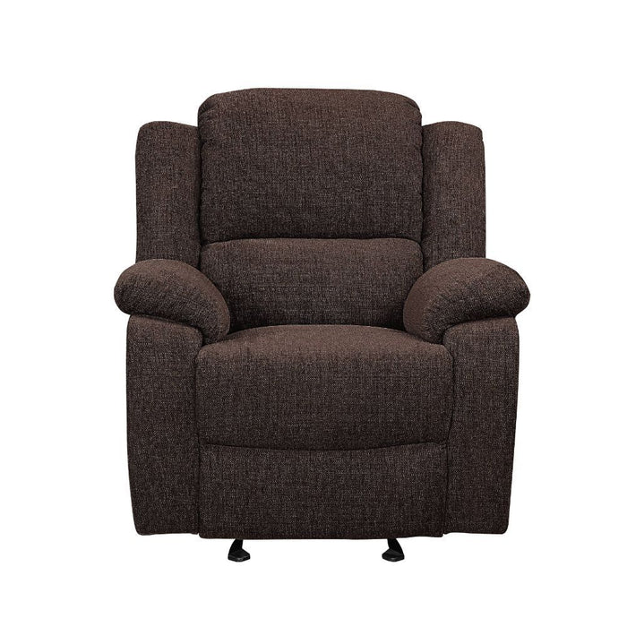 Madden - Motion Glider Recliner - Brown Chenille