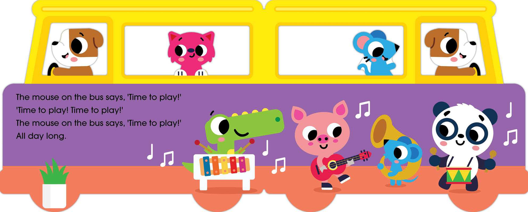 Wheels on the Bus by: Board Books; 8 pages / English