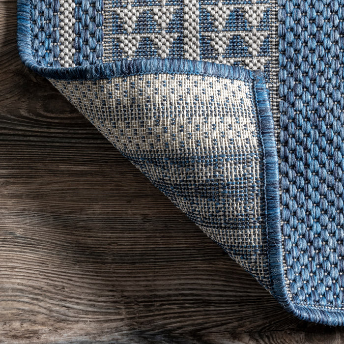 Ranya Tribal Indoor/Outdoor Area Rug: Light Brown / Runner / 2' x 8'