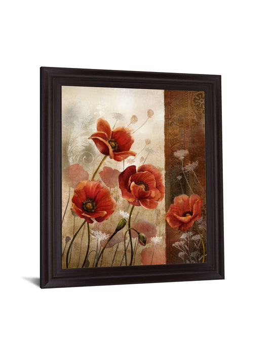 Crimson Reverie - 28" x 34" Framed Wall Art