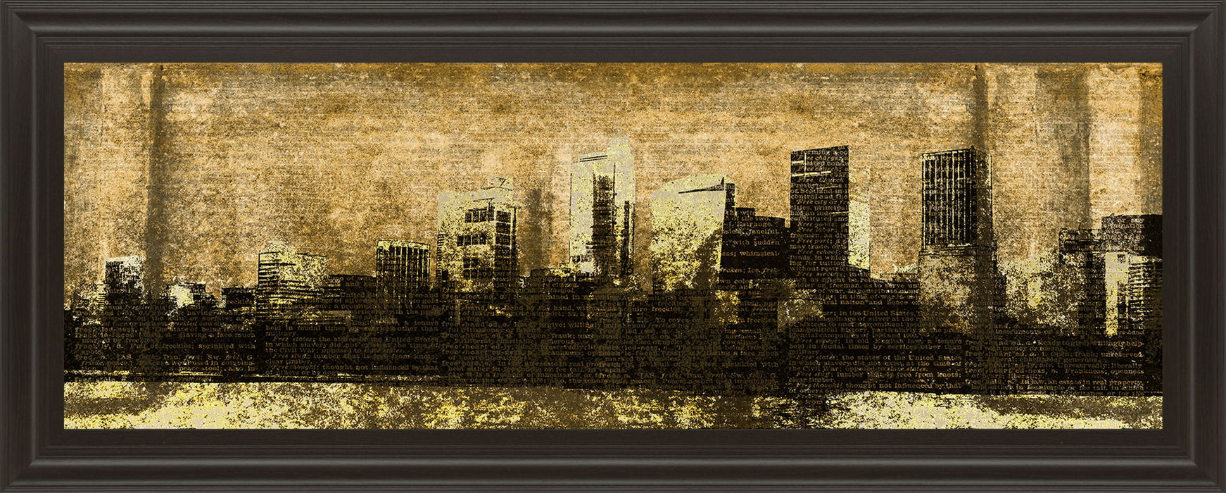 Defined City I By Sd Graphic Studio - Framed Print Wall Art - Beige