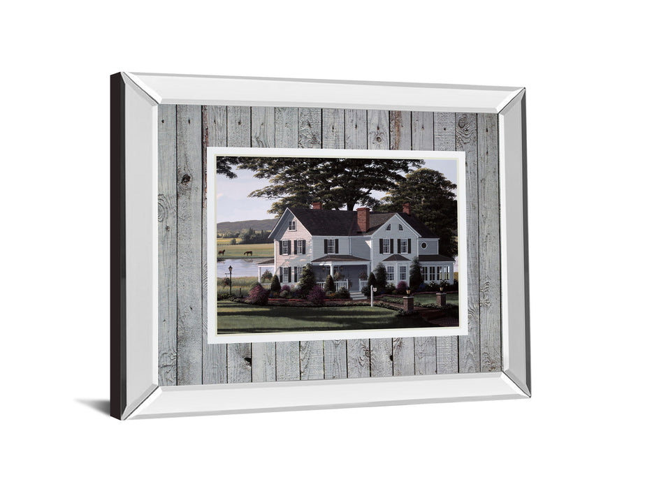 The Counrty Inn By Saunders B. Mirrored Frame - Dark Gray