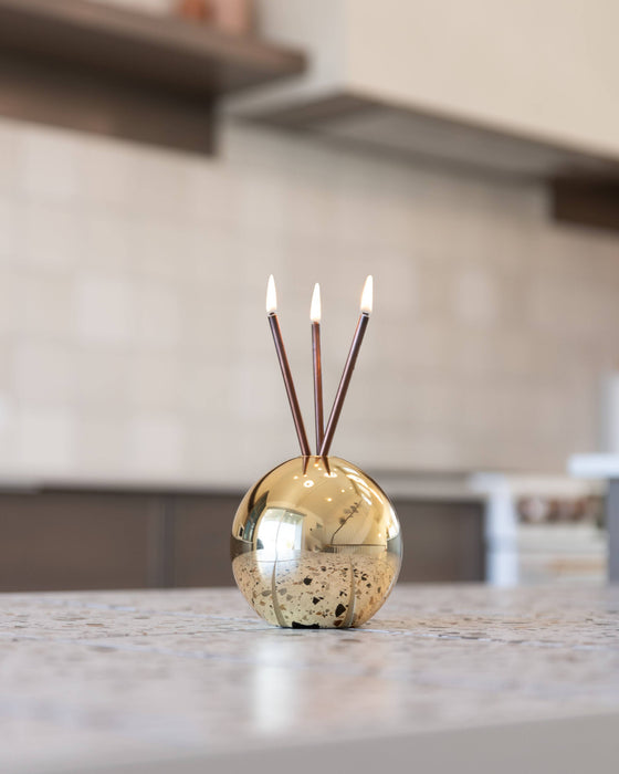 Neva Vase, Gold Metallic Candle Holder [x6 Vases]