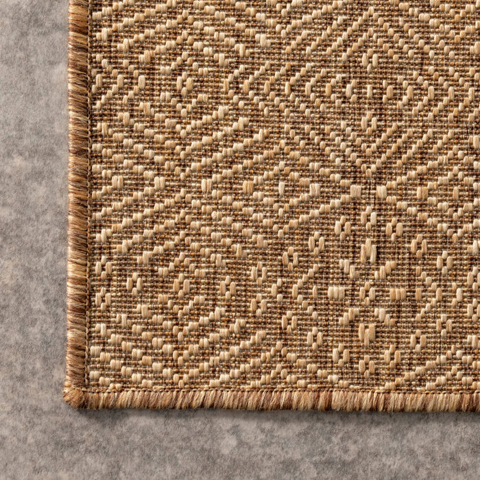 Chandler Elegant Indoor/Outdoor Area Rug: Beige / Rectangle / 8' x 10'