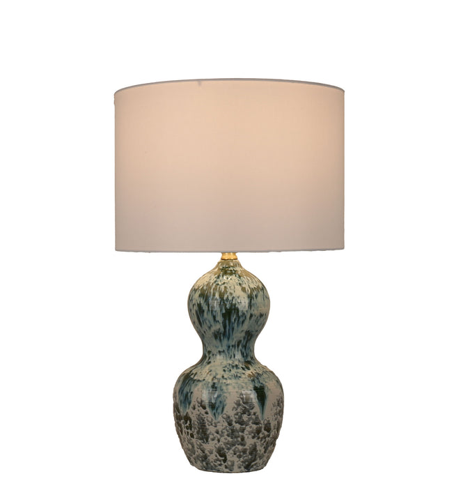 Oceanic Drift Ceramic Table Lamp (Set of 2) - Blue Drip Reactive Glaze