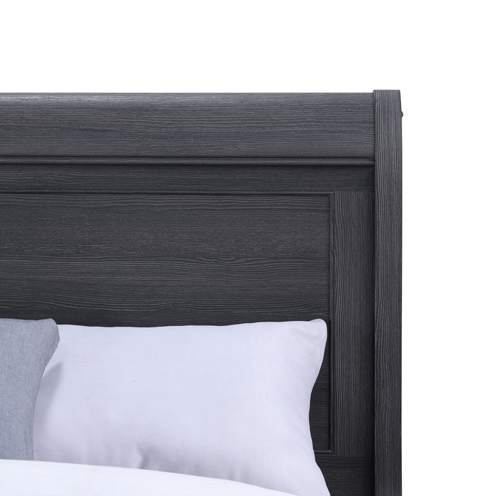 Colville - Full Sleigh Bed With Curved Headboard And Footboard - Black