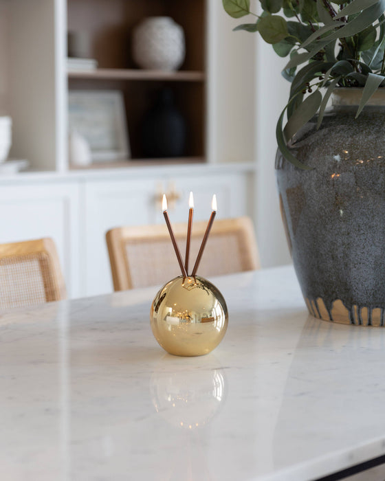 Neva Vase, Gold Metallic Candle Holder [x6 Vases]