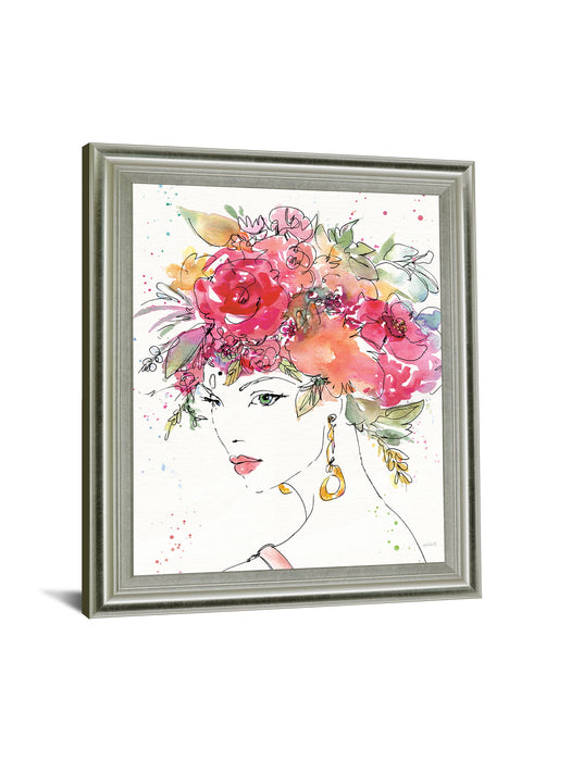 Blossom Muse - 28" x 34" Framed Wall Art - Pink