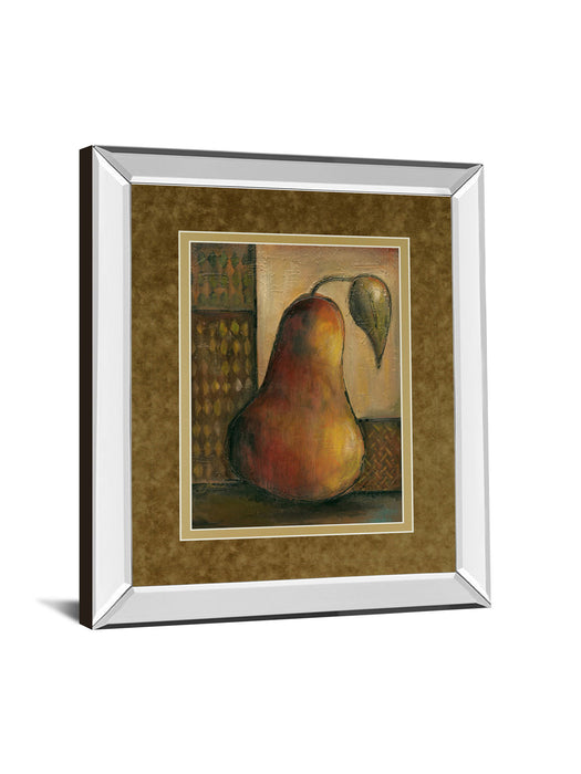 Peralicous I By Joyce Combs - Mirror Framed Print Wall Art - Light Brown