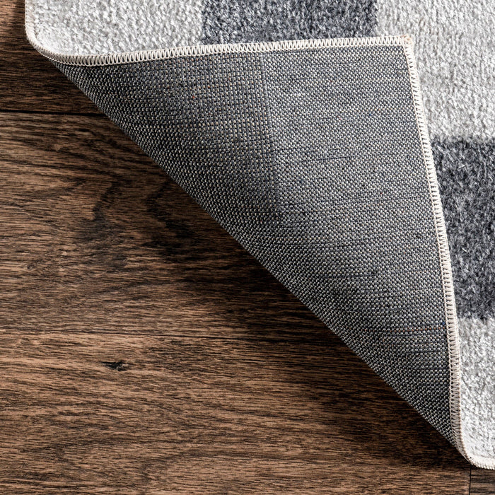 Naya Checkered Machine Washable Area Rug: Beige / Rectangle / 7' 10" x 10'