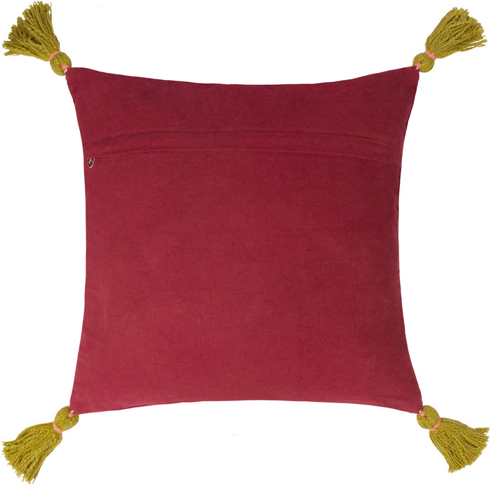 Magic Mushrooms Cushion Ruby Red: Ruby Red / Feather Filled / 45 x 45cm