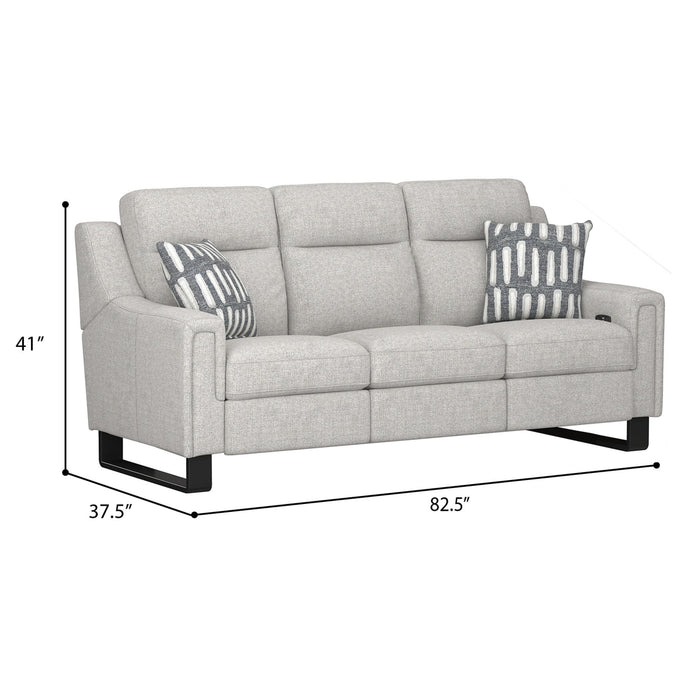 Teagan - Dual Power Sofa - Oatmeal
