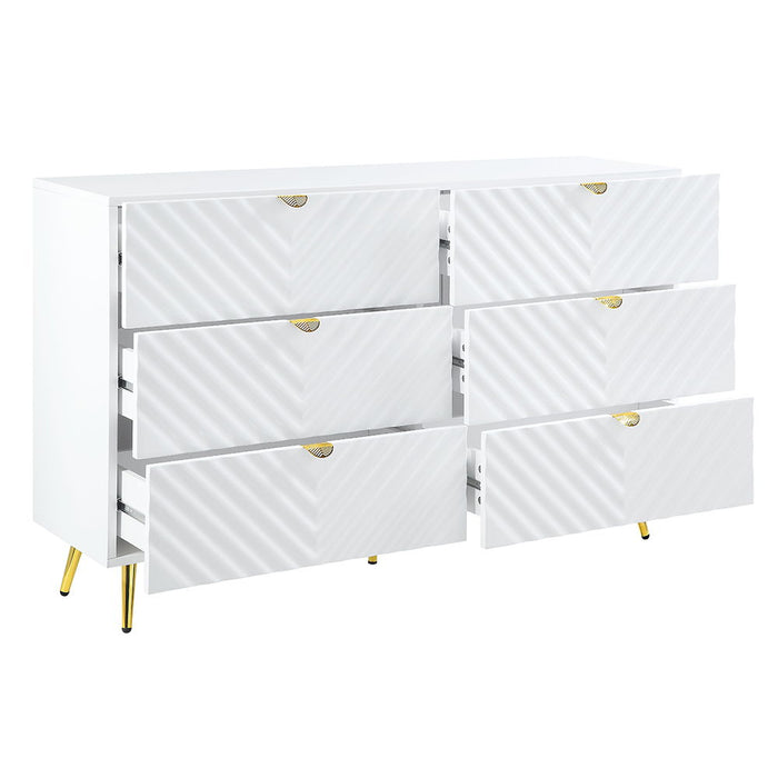 Gaines - Dresser - White High Gloss