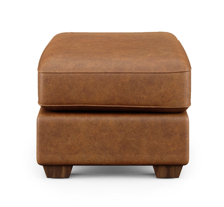 Thornton - Cocktail Ottoman - Light Brown