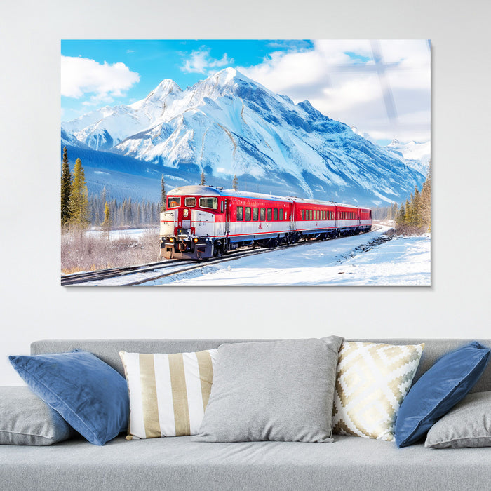 Winter Rail Passage Tempered Glass With Foil - Blue / Red