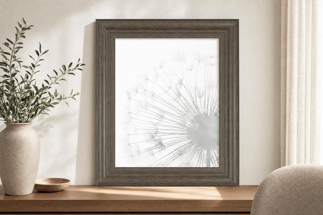 22x26 Dandelion Whisper II By Grace Popp - Silver