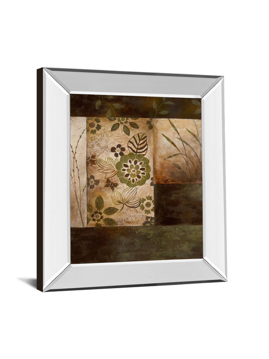 Evening Forest I By Nan - Mirror Framed Print Wall Art - Light Brown