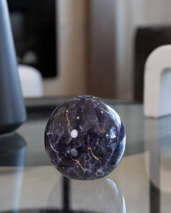 Neva Vase, Charcoal Marble Candle Holder [x6 Vases]