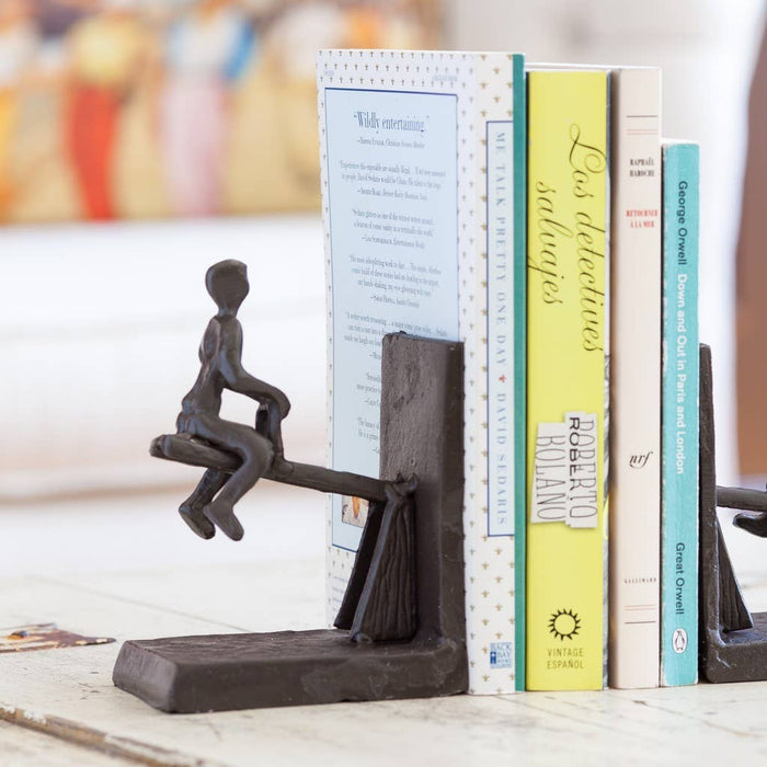See-Saw Metal Bookend Set