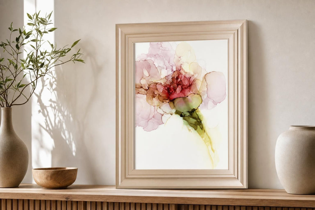 22x26 Flower Passion II By Jennifer Goldberger - White