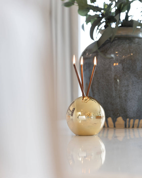 Neva Vase, Gold Metallic Candle Holder [x6 Vases]