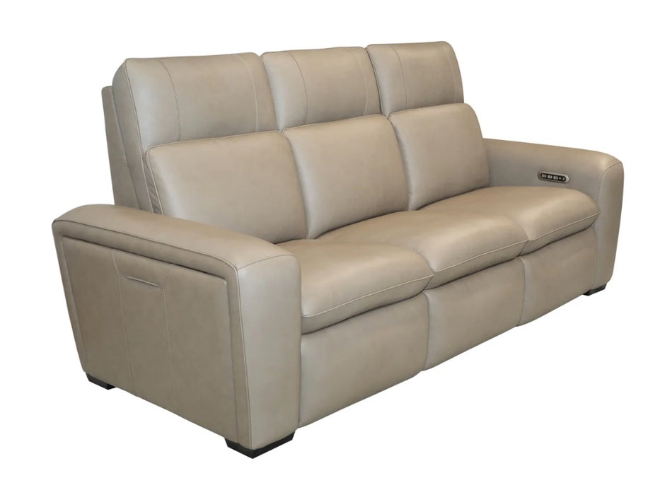 Sense Leather Power Reclining Sofa with Power Headrest, Lumbar & Pulse