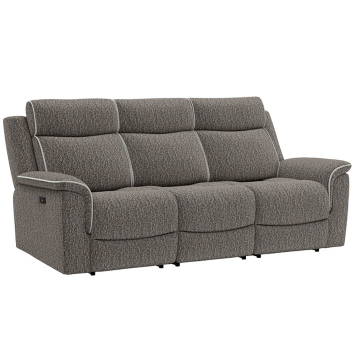 Arthur - Zero-Gravity Power Sofa With Drop-Down Table, 2 Stainless Steel Cupholders, USB-A/USB-C Charging, Pocket Storage, And Pillow-Top Arms - Speckled Slate