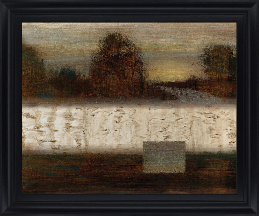 Autumn Veil - 28" x 34" Framed Wall Art - Dark Brown