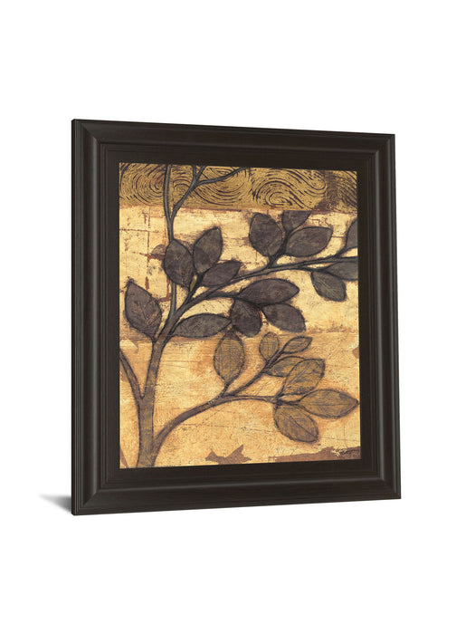 Bronzed Branches Il By Norman Wyatt, Jr. - Framed Print Wall Art - Light Brown
