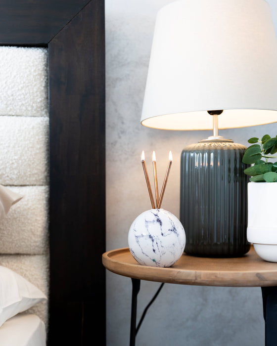 Neva Vase, White Marble Candle Holder [x6 Vases]
