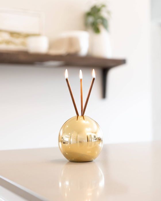 Neva Vase, Gold Metallic Candle Holder [x6 Vases]