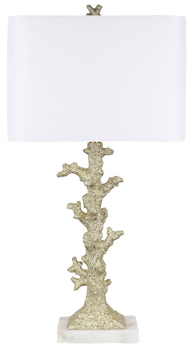 Gilded Reef - 30 X 15 - Resin Table Lamp (Set of 2) - White Marble