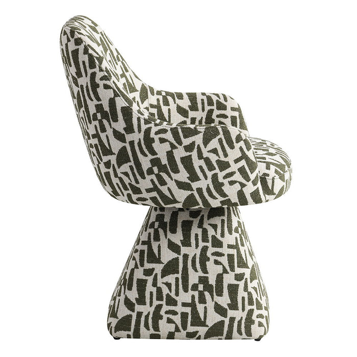 Priel - Accent Chair With Swivel - Green