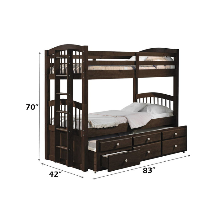 Micah - Bunk Bed & Trundle w/3 Drw