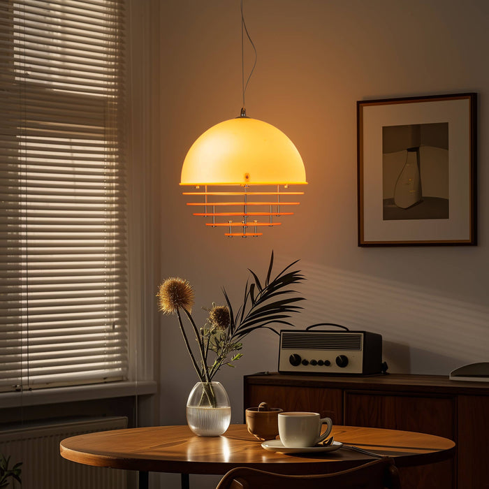 Modern Sunset Orb LED Pendant Light