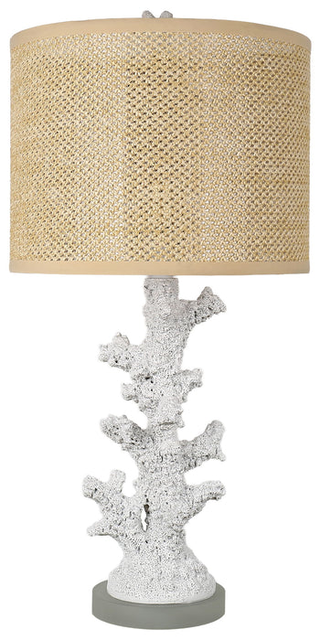 Coral Haven - 26 X 13 - Resin Table Lamp (Set of 2) - Matte White