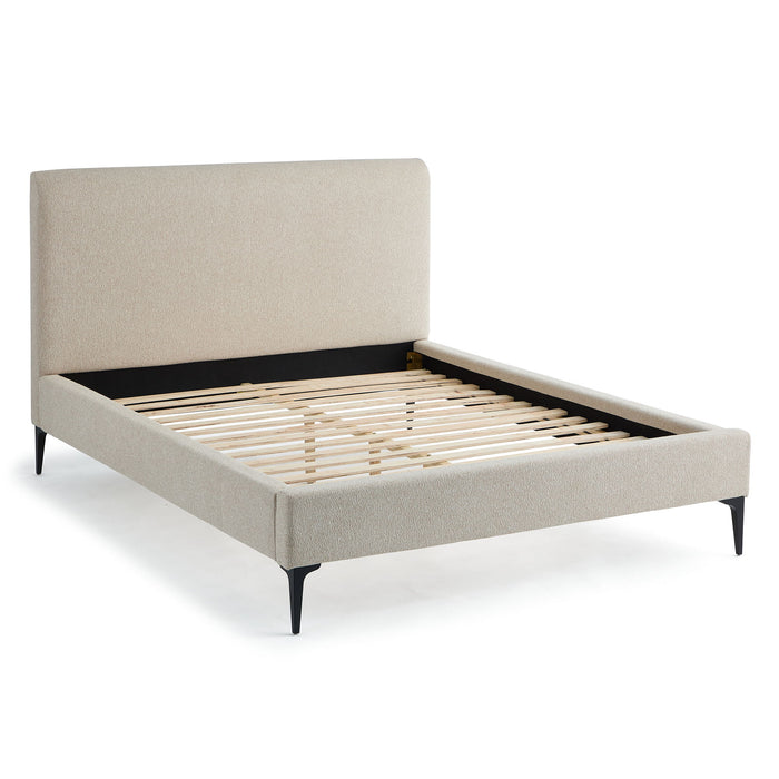 Anderson - Queen Platform Bed - Beige
