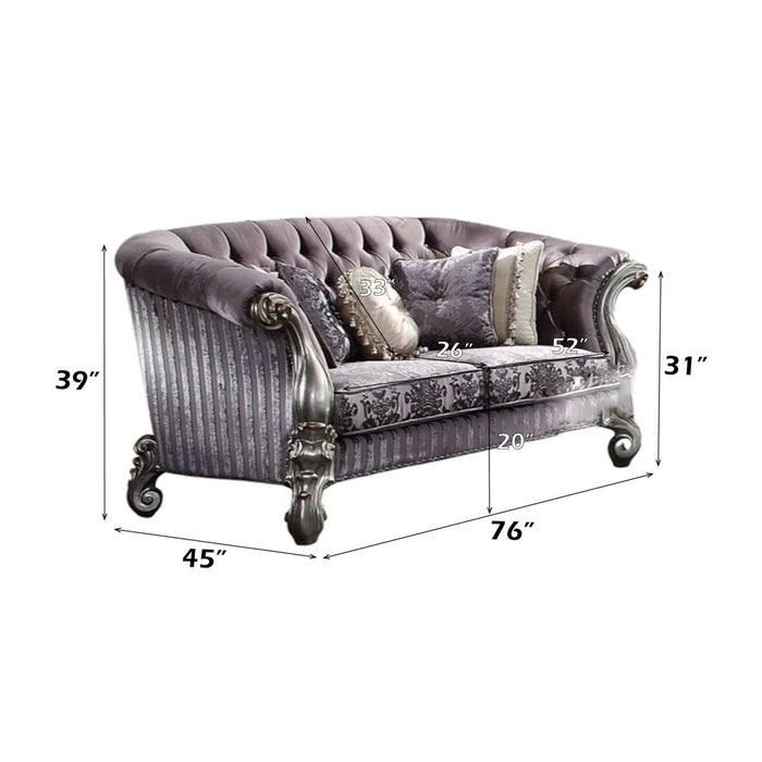 Versailles - Loveseat With 5 Pillows