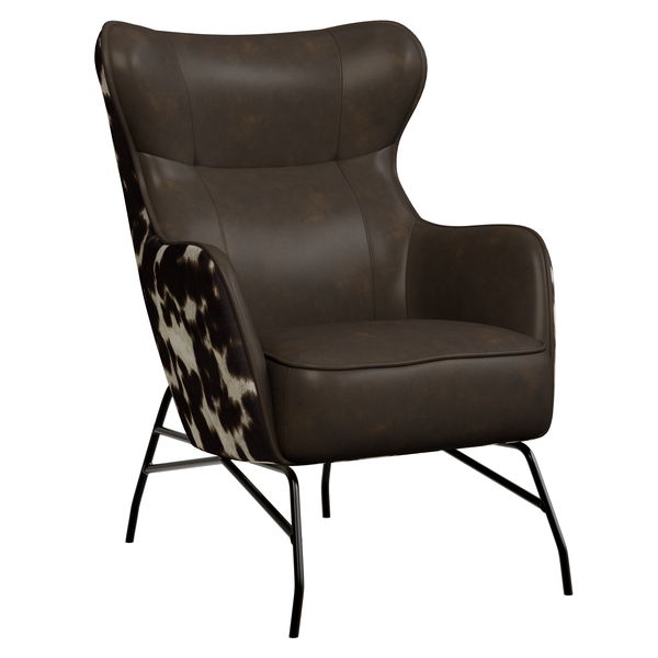 Franky - Accent Chair - Cow Print
