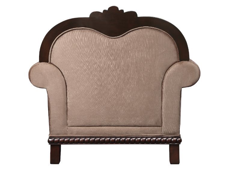 Chateau De Ville - Chair With Pillow Same Lv01590) - Fabric & Espresso