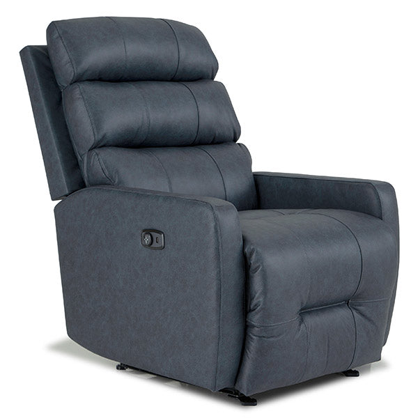 Kristisha Manual Leather Swivel Gilder Recliner L: 53552
